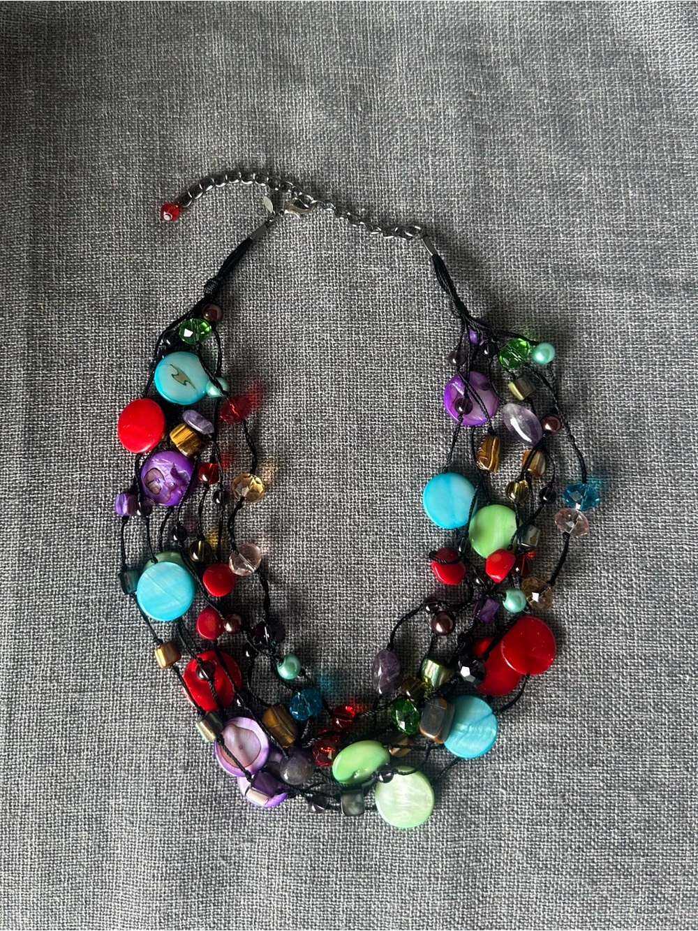 Premier Designs "Spectrum" Multicolor Beaded Necklace